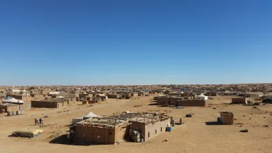 Refugee camps near the city of Tindouf in the Algerian desert. Photo credit: War on Want